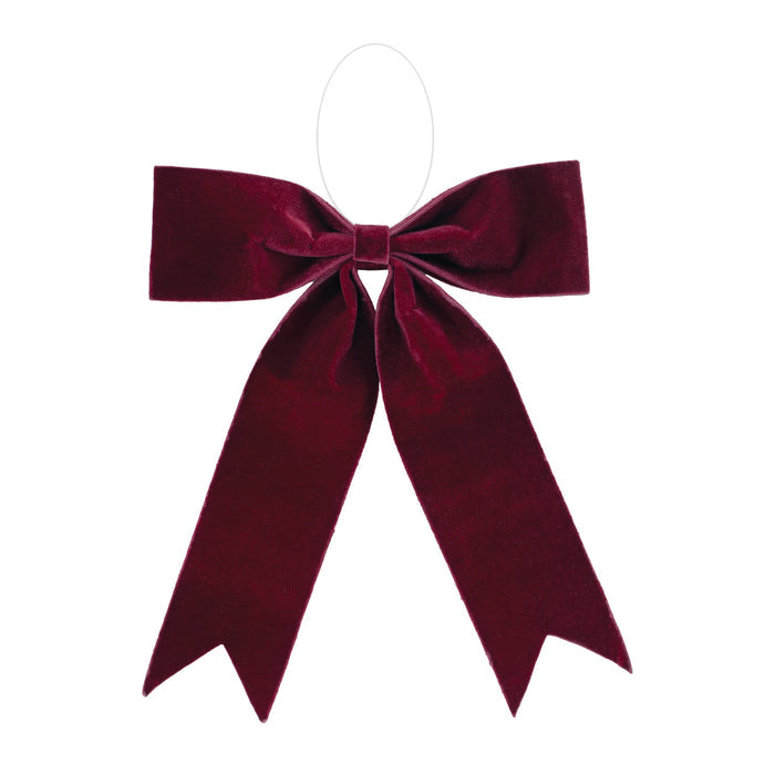 13" INCH VELVET HOLIDAY BOW