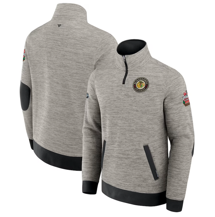 2025 Blackhawks Fanatics Winter Classic Quarter Zip-1