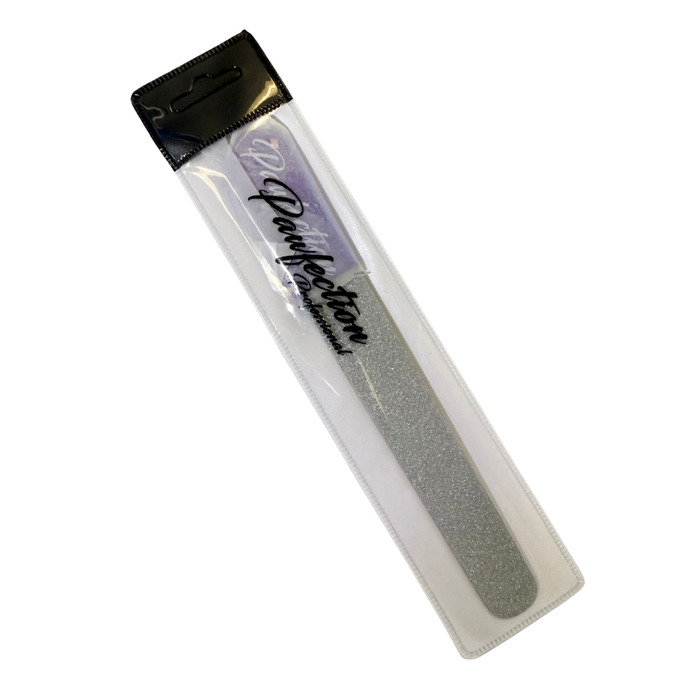 3.75" Coated Nail File w/ Purple Glitter handle