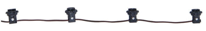 4-Light E12 Candelabra Socket Harness Set Each With Phenolic Ring & 18/2 Wire Leads (47640)