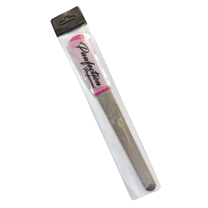 5" Engraved Nail File w/ Pink Glitter Handle
