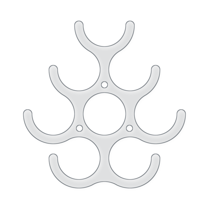 8 Bottle Wine Rack Acrylic Router Template