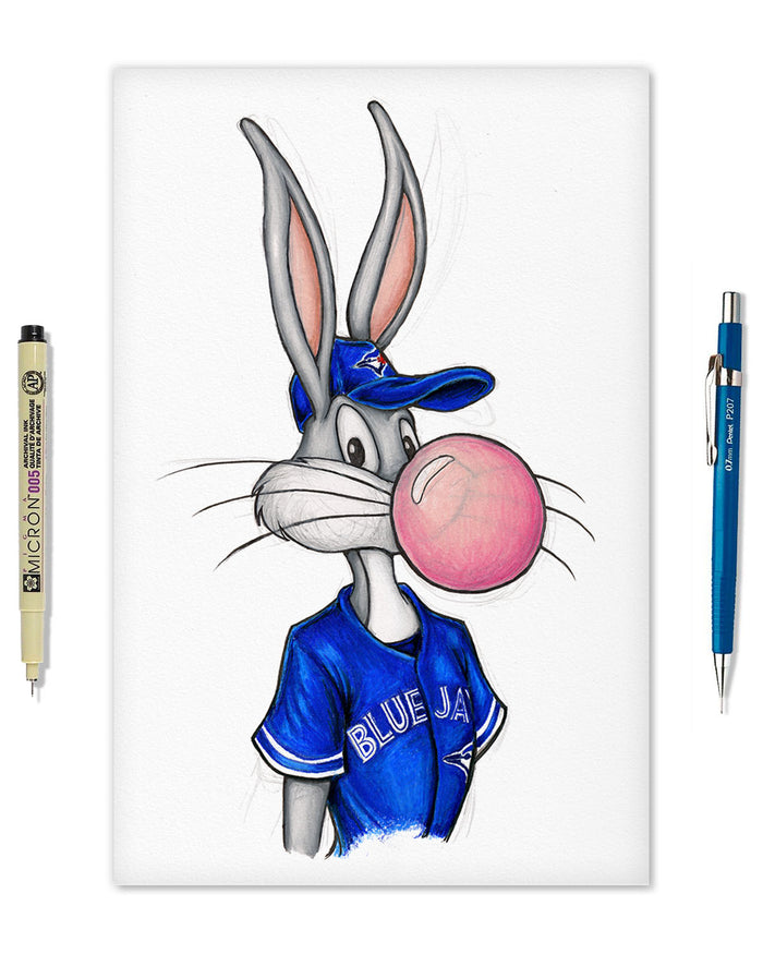 Bubblegum Bugs x MLB Blue Jays Limited Edition Art Print