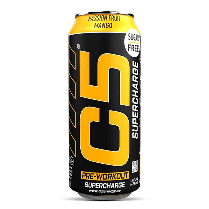 C5 Pre-Workout Drink Passion Fruit Mango 473ml