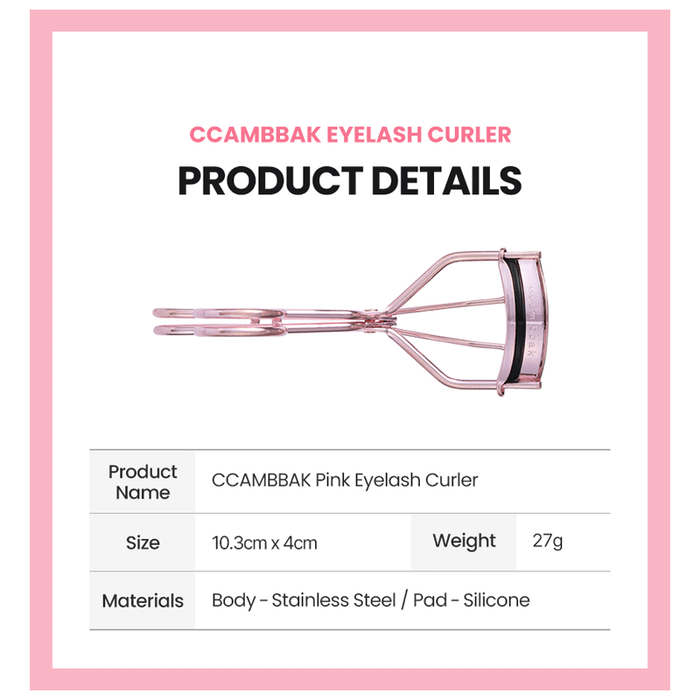 Ccambbak Pink Eyelash Curler