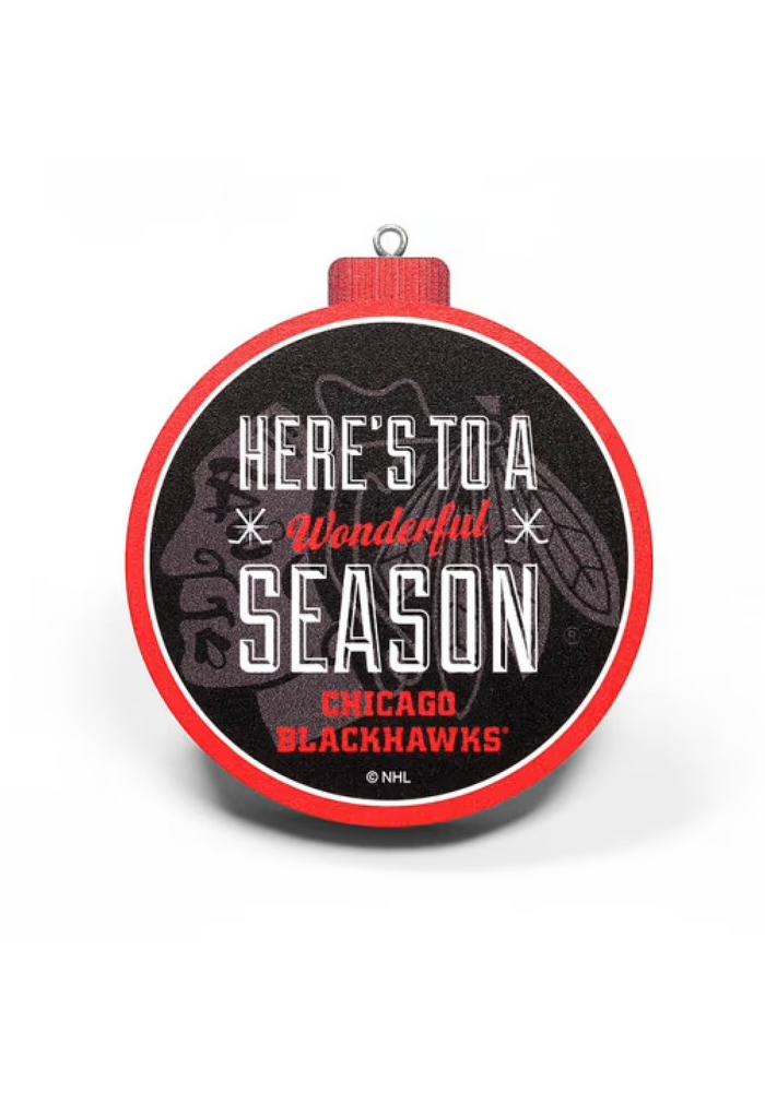Chicago Blackhawks 3D Logo Ornament-1