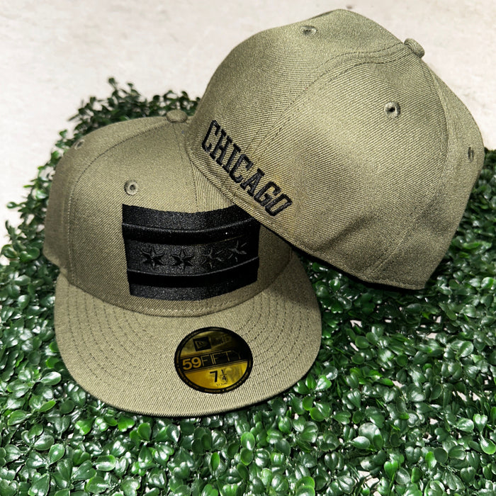 Chicago Flag OD Green 59Fifty Cap by New Era-1