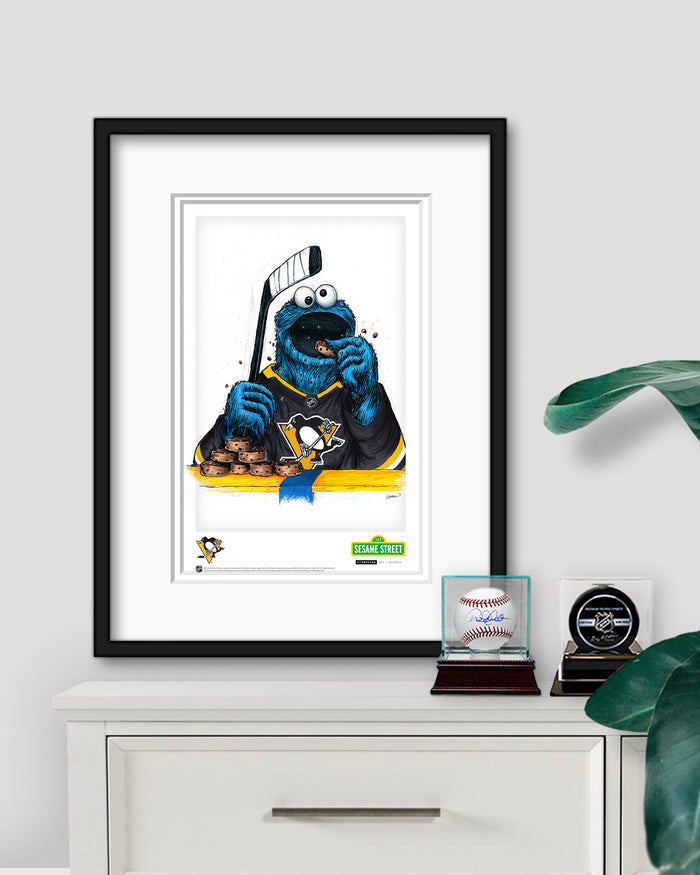 Cookie Monster x NHL Penguins Limited Edition Art Print