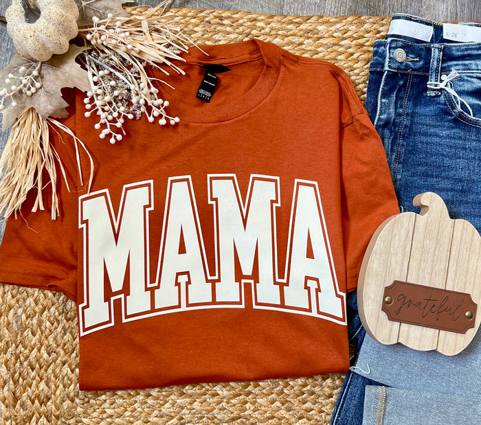 Cream Mama Burnt Orange Tee