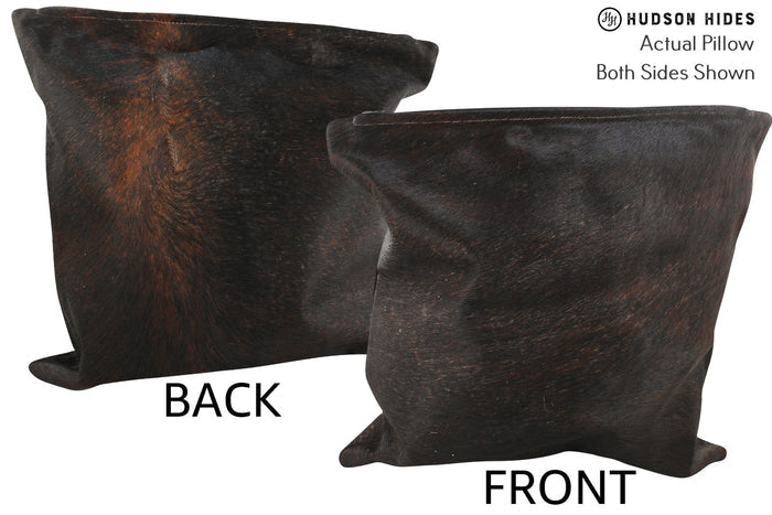 Dark Brindle Cowhide Pillow #35626
