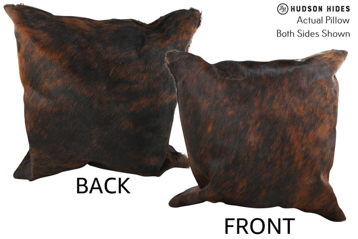 Dark Brindle Cowhide Pillow #35646