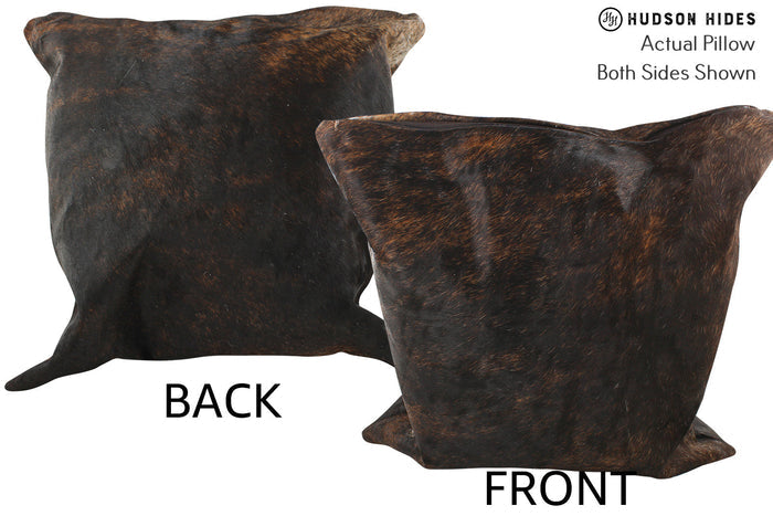 Dark Brindle Cowhide Pillow #35675