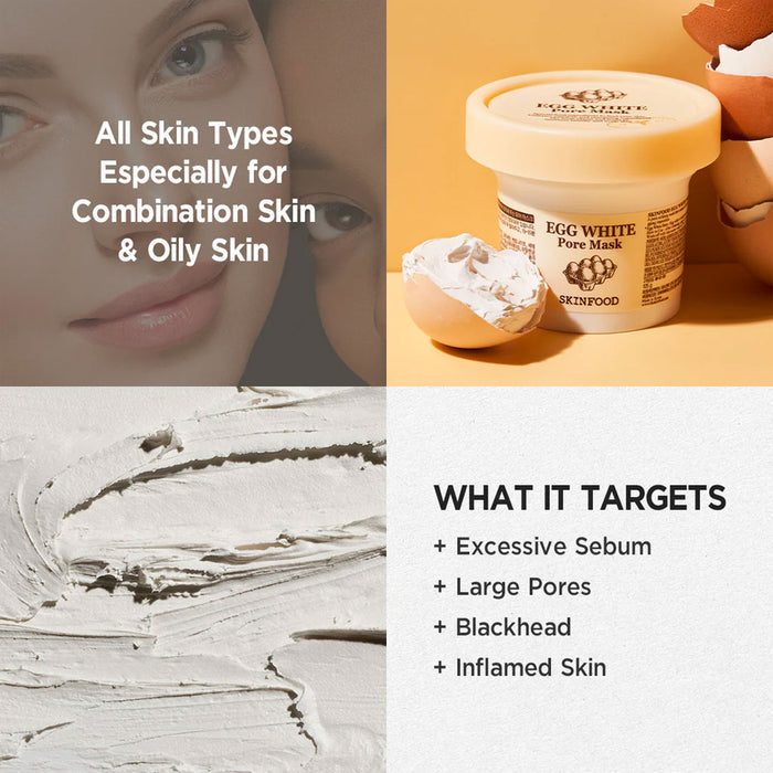 SKINFOOD Egg White Pore Mask Nudie Glow Australia