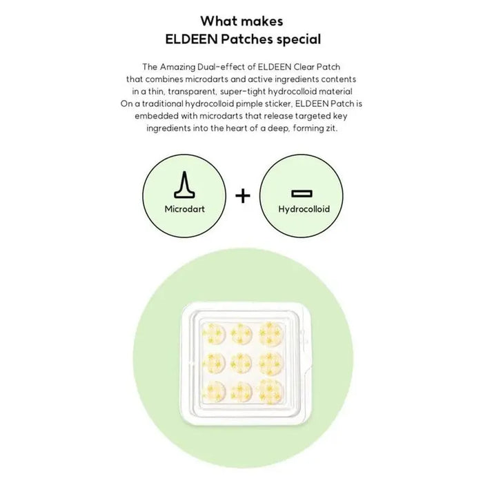 Eldeen Good Bye Blemishes Microdart Project Clear Patch, Pack of 9’s Eldeen