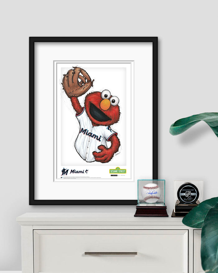 ELMO x MLB Marlins Limited Edition Art Print