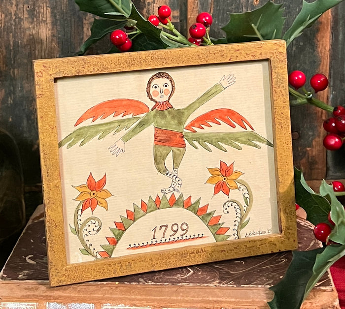 ER-2514 Framed Original Angel 1799 Painting