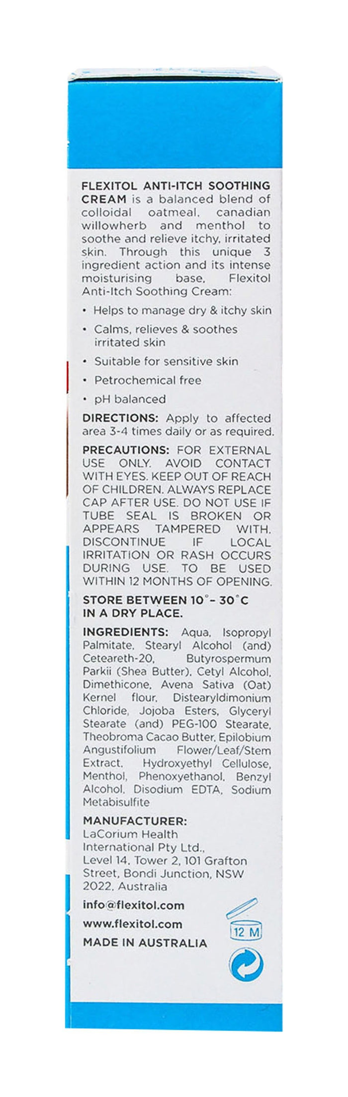 Flexitol Anti-Itch Soothing Cream, 85g - Makkah Pharmacy