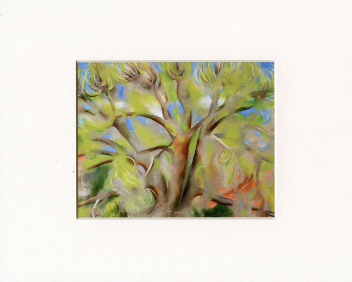 Georgia O'Keeffe Spring Tree No. 1 Matted Print
