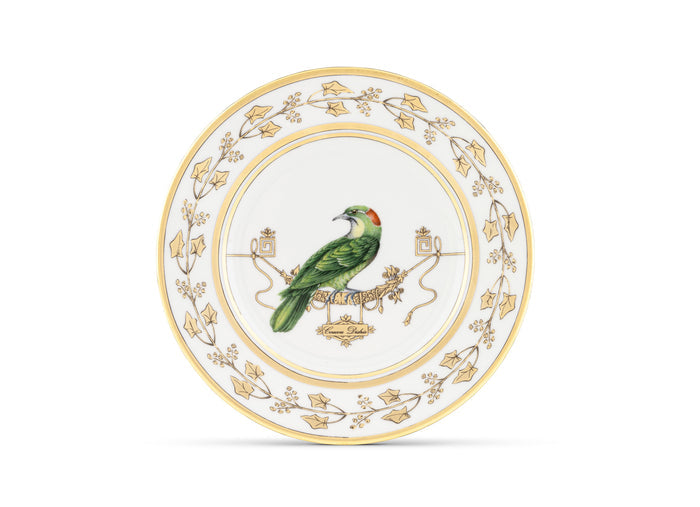GINORI 1735 Designer porcelain voliere bread plate