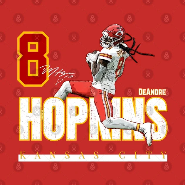 Kansas City Deandre Hopkins #8 Football Cartoon Ktdh001 Hoodie