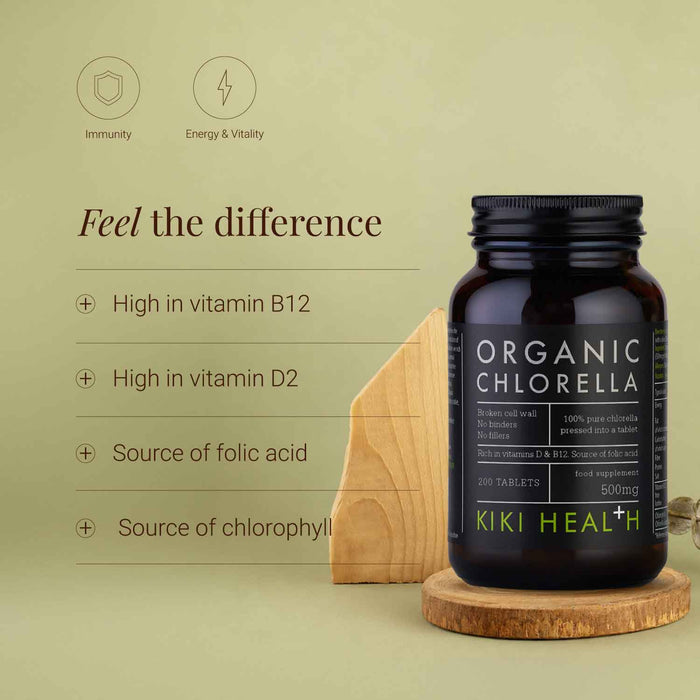 KIKI Health Organic Chlorella Tablets 200 tablet
