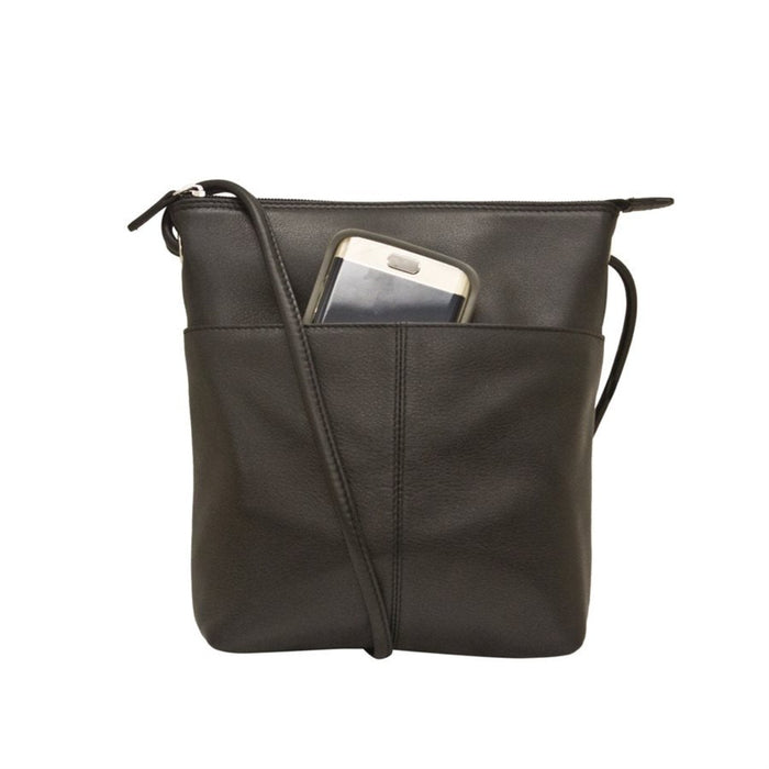 Leather Midi Handbag