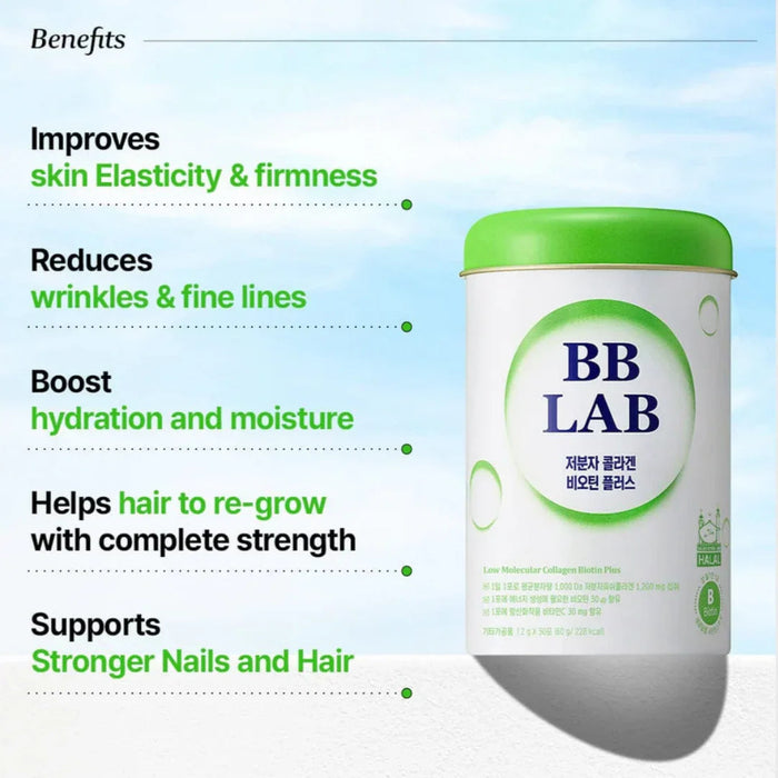 BB LabLow-Molecular Collagen Biotin Plus Halal 2g*30 sticksMood Arabia8809514649260