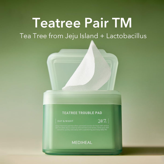 Mediheal Teatree Trouble Facial Toner Pads with Tea Tree & Lactobacillus 100