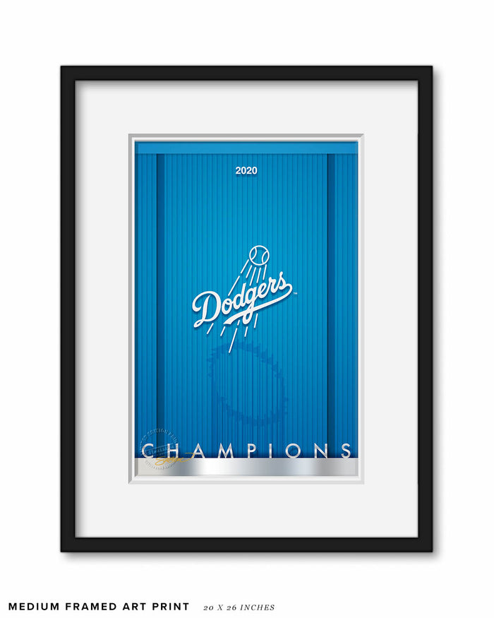 Minimalist World Series 2020 Championship Art Print