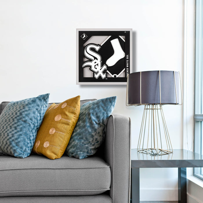 MLB Chicago White Sox 3D Logo Series Wall Art - 12x12-2