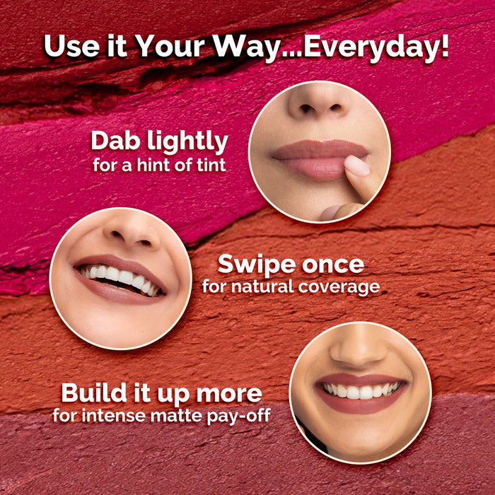 Moisture Matte Longstay Mini Lipstick- 0.7 g | Berrylicious Magenta- 0.7 g