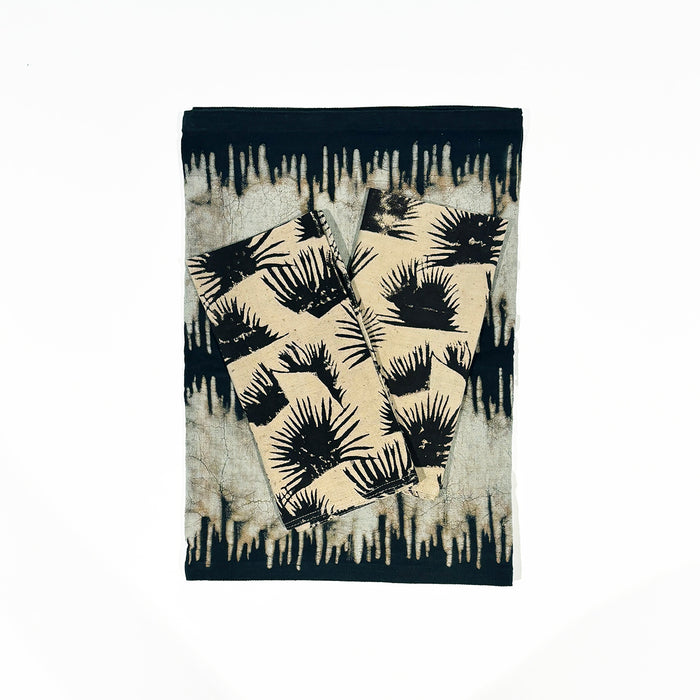 Noire Cotton Block Print Runner