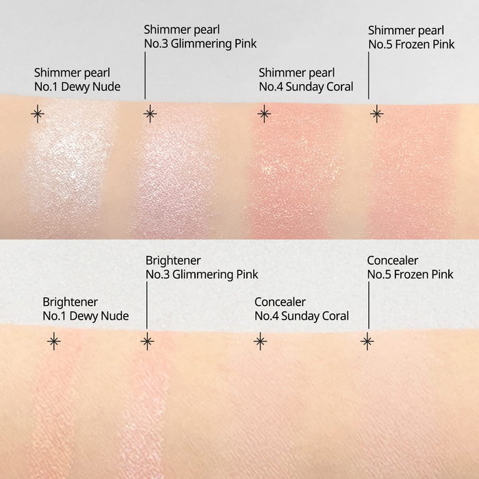 Peripera Sugar Twinkle Duo Eye Stick 01 Dewy Nude