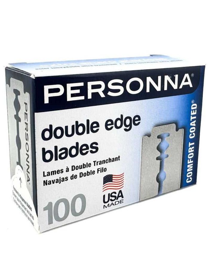 Personna DE Razor Blades 100pk, USA Made, double edge blades with comfort coating