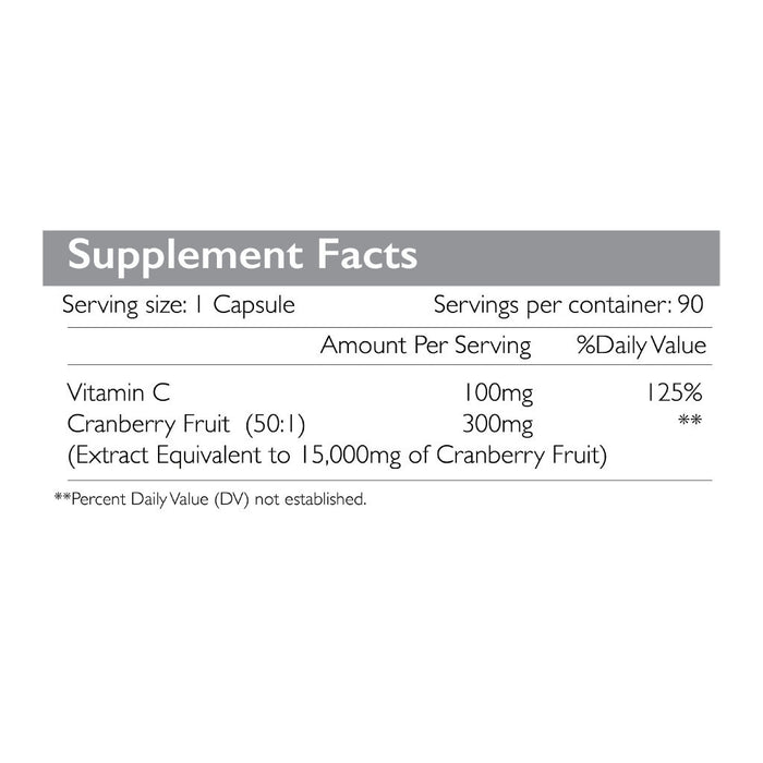 Radiant Platinum Cranberry with Vitamin C, Urinary Tract & Immune Support Supplement - 90 Capsules Radiant Platinum