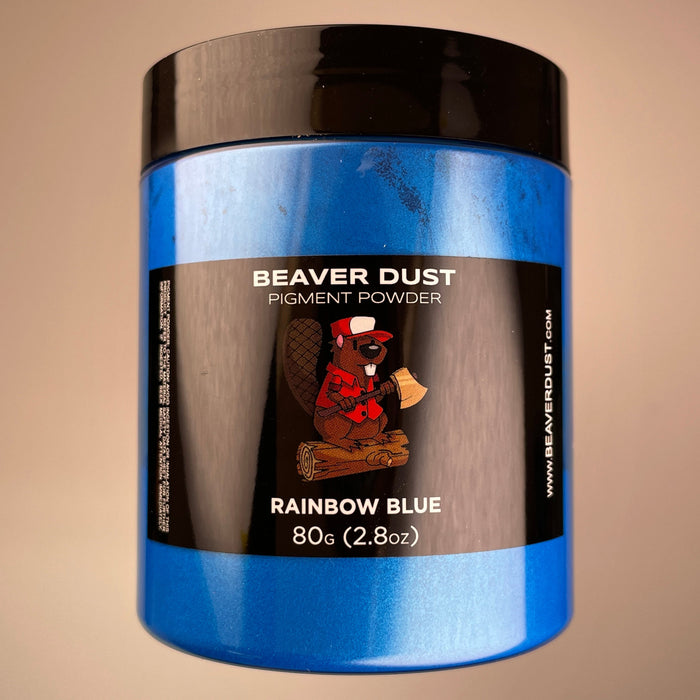 Rainbow Blue Beaver Dust Mica Pigments