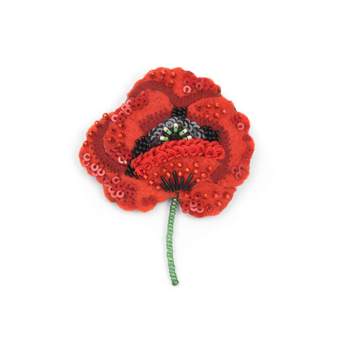 Red Poppy Pin