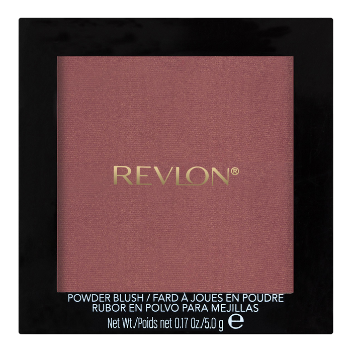 Revlon Powder Blush 027 Hot Cheeks – warm coral pressed blush with buildable pigment, soft glow & talc-free formula
