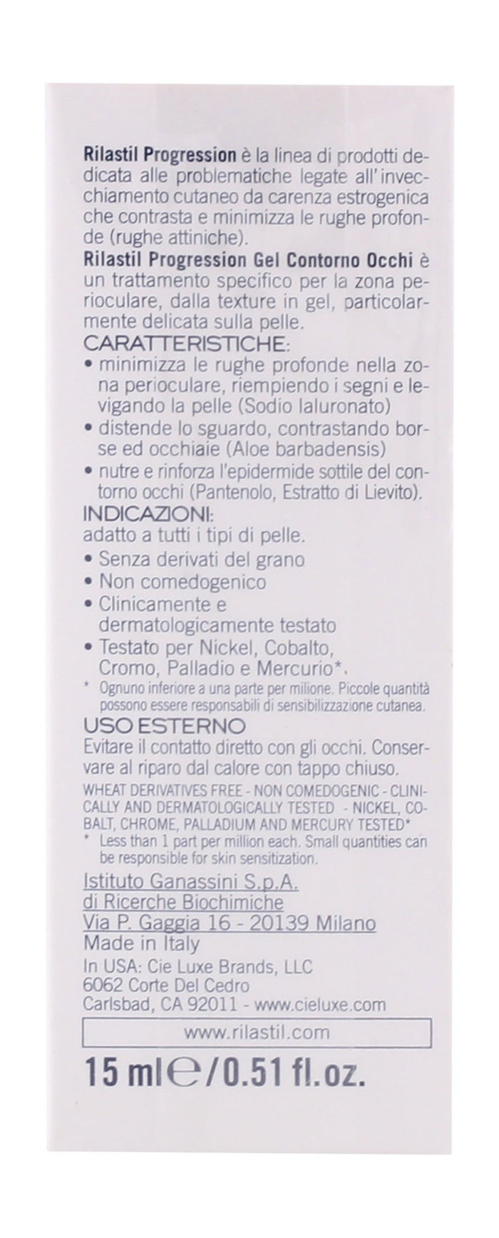 Rilastil Progression Eye Contour Gel 15 ML - Makkah Pharmacy