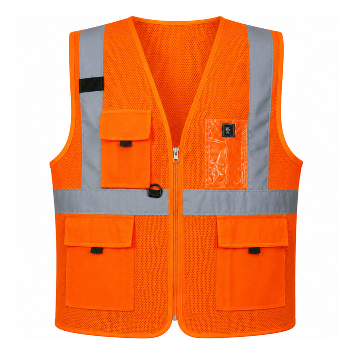 Safety Jacket MSRJ5 | Splendor Green Reflective Safety Jacket with 3M Reflective Tape
