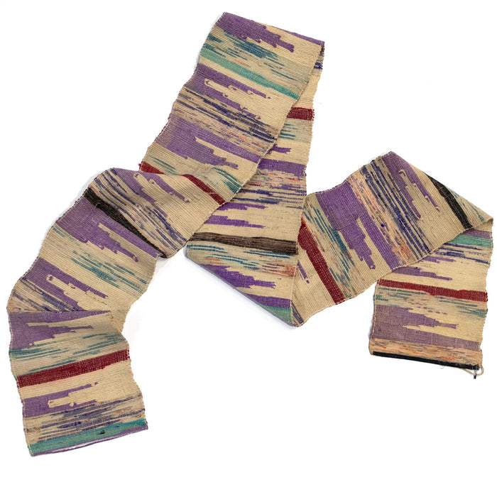 Sakiori Obi | Recycled Silk Upcycled Ragweave Belt