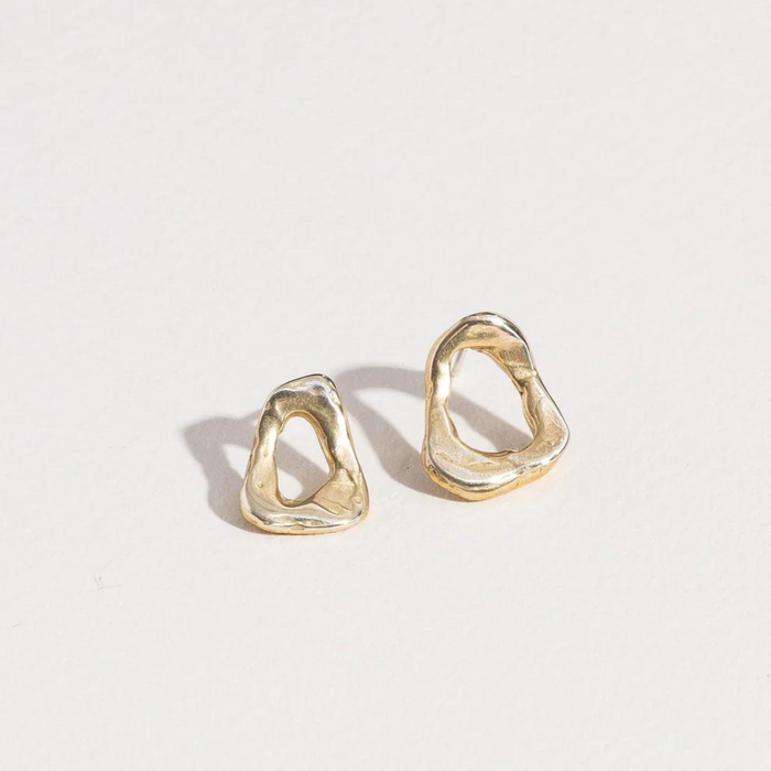 Salt Grass Ola Gold Vermeil Studs