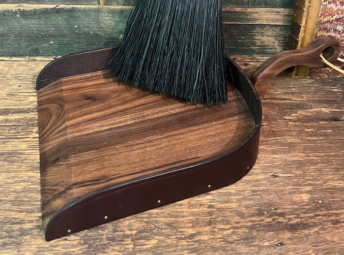 SBC-DP Walnut Wood & Leather Dustpan