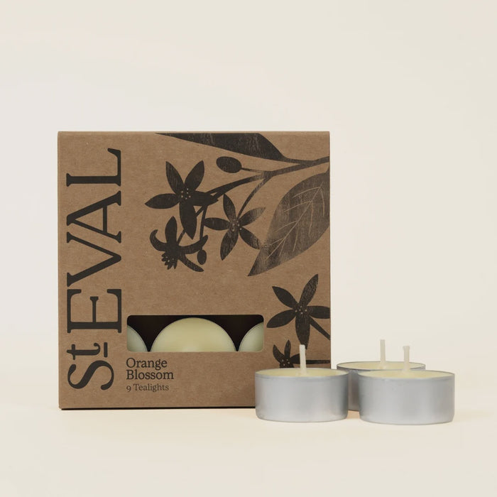 St Eval Orange Blossom Tealight Candles - Precious Sparkle