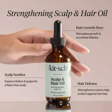 strengthening scalp & hair oil - rosemary + biotin