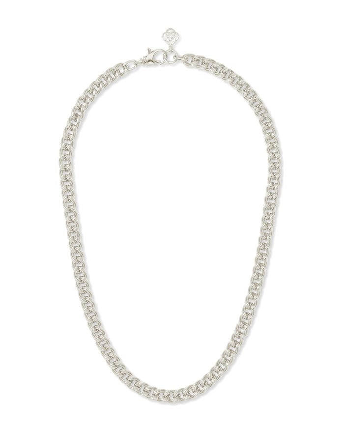 Vincent Chain Necklace in Silver Metal