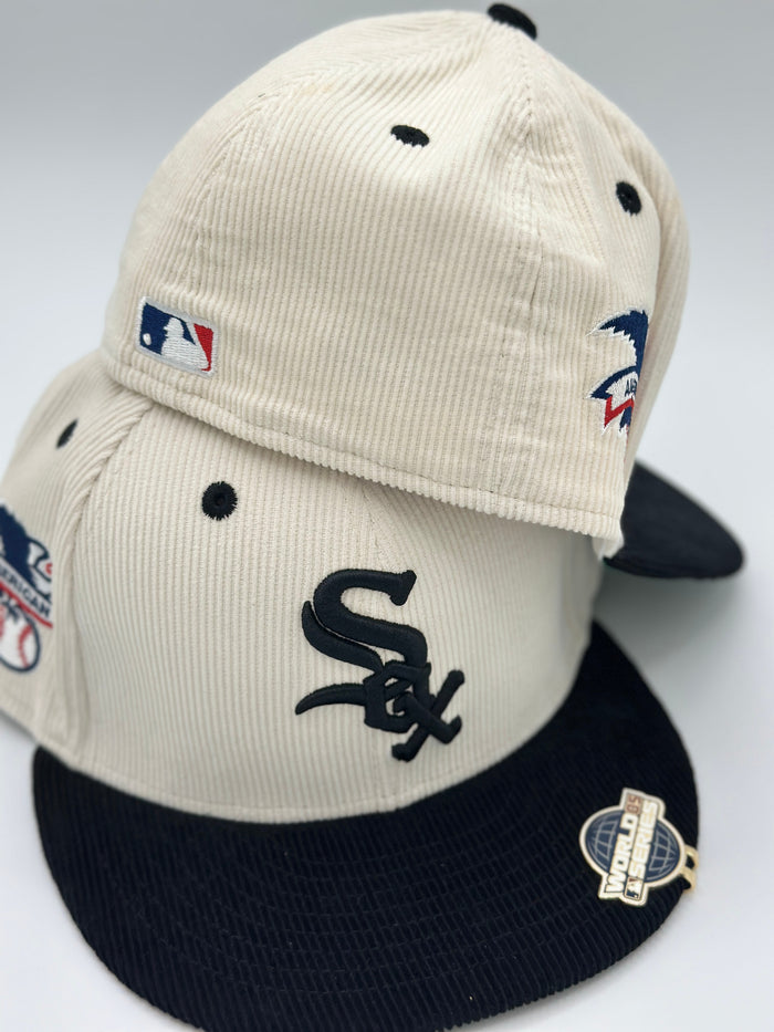 White Sox 2 Tone Chrome Corduroy 59Fifty Fitted-1