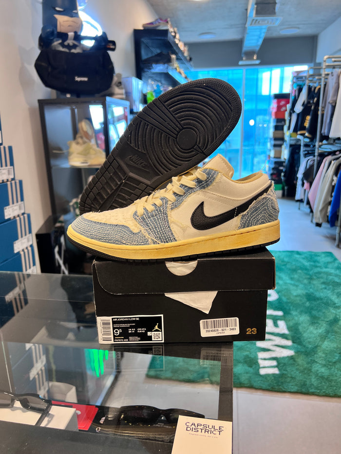Jordan 1 Low SE WRMK Sashiko Denim (USADA)