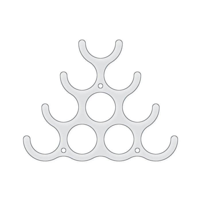 10 bottle Wine Rack Acrylic Router Template