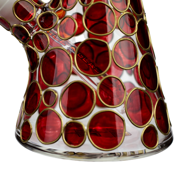 13" Color Dots Beaker Bong - INHALCO